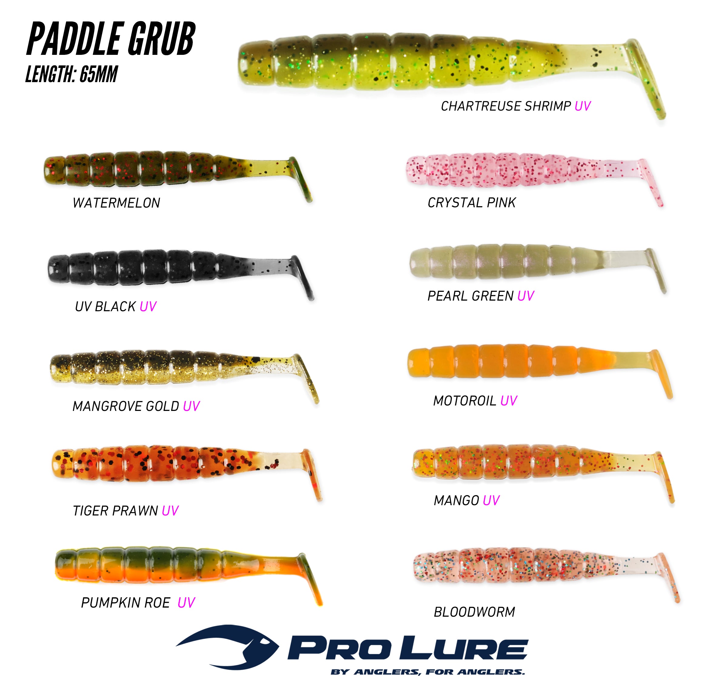 Pro Lure Paddle Grub 65mm – Trophy Trout Lures and Fly Fishing