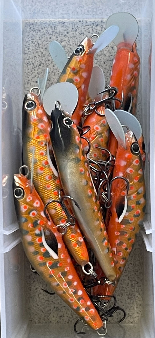 PAN Handmade Lures 72mm 8g Sinking -Spawning Brook Trout