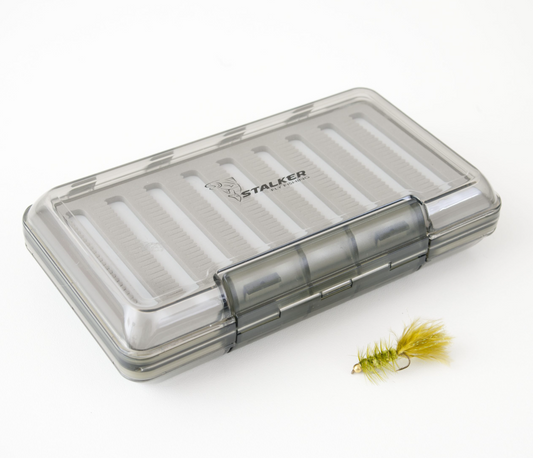 Stalker Double Sided Large Grey Slit Foam Fly Box