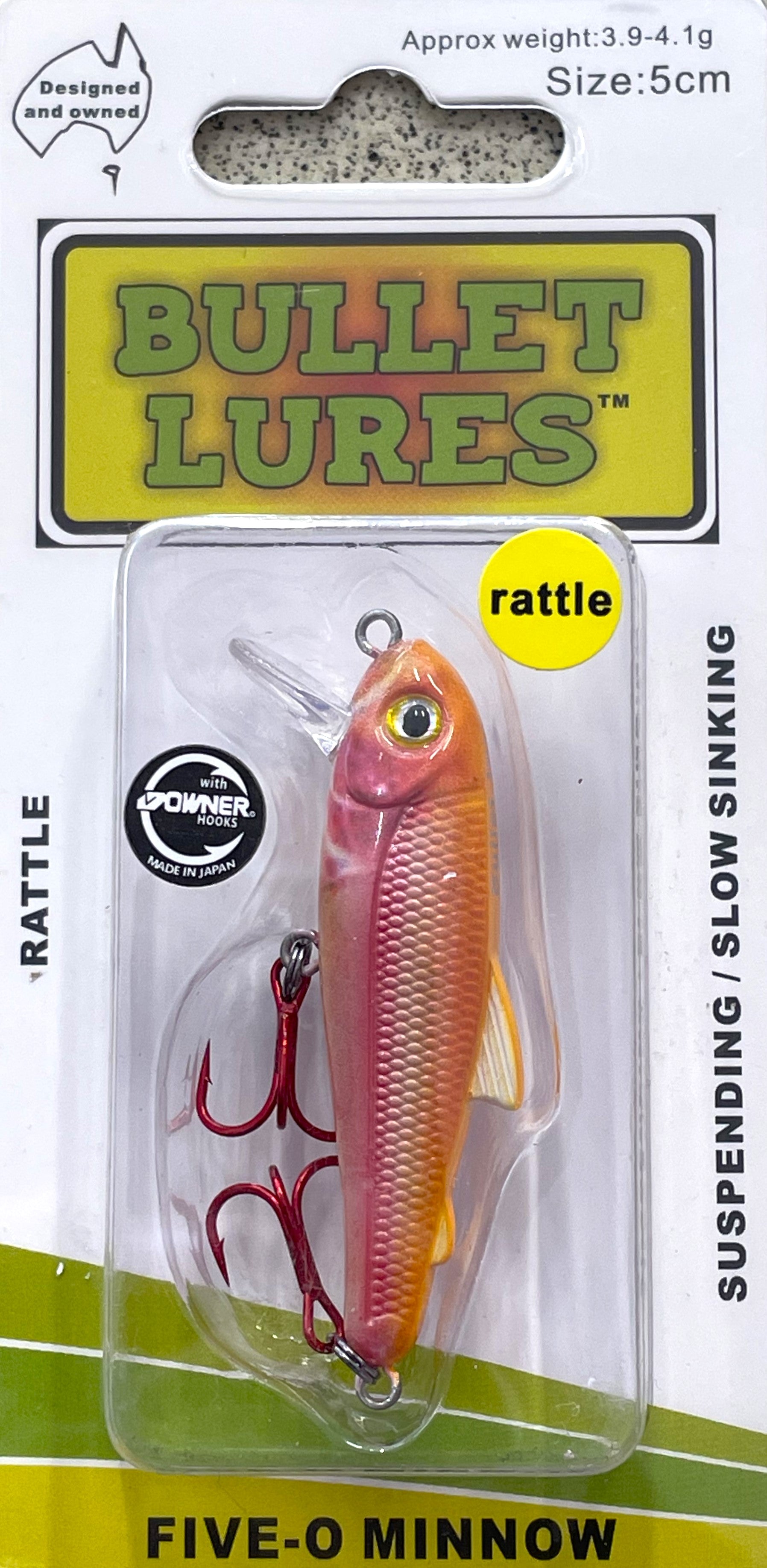 Bullet Lures Five-O Minnow Suspending + Rattling (Golden Trout