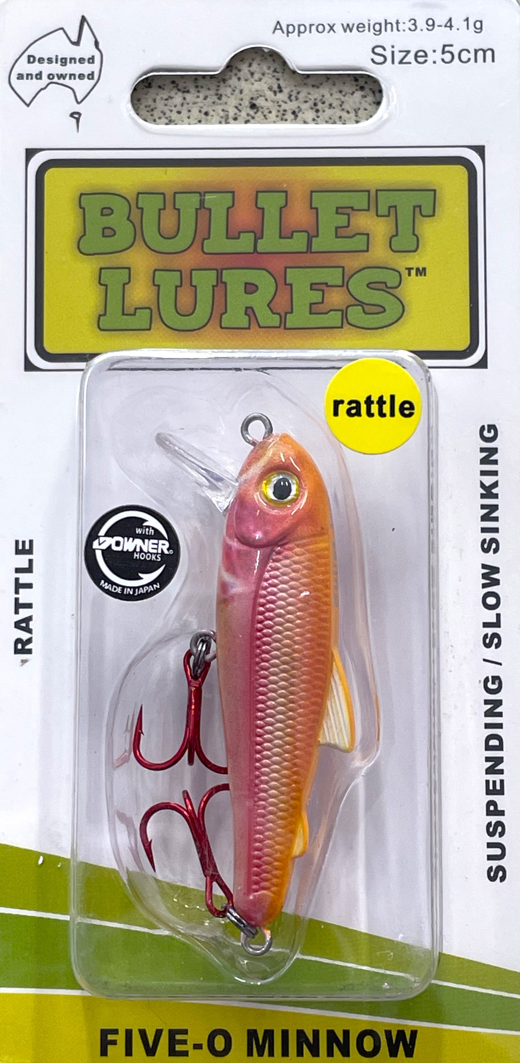 bullet lures for trout Bullet Lures Five-O Minnow Suspending + Rattling (Golden Trout) – Trophy Trout Lures and Fly Fishing