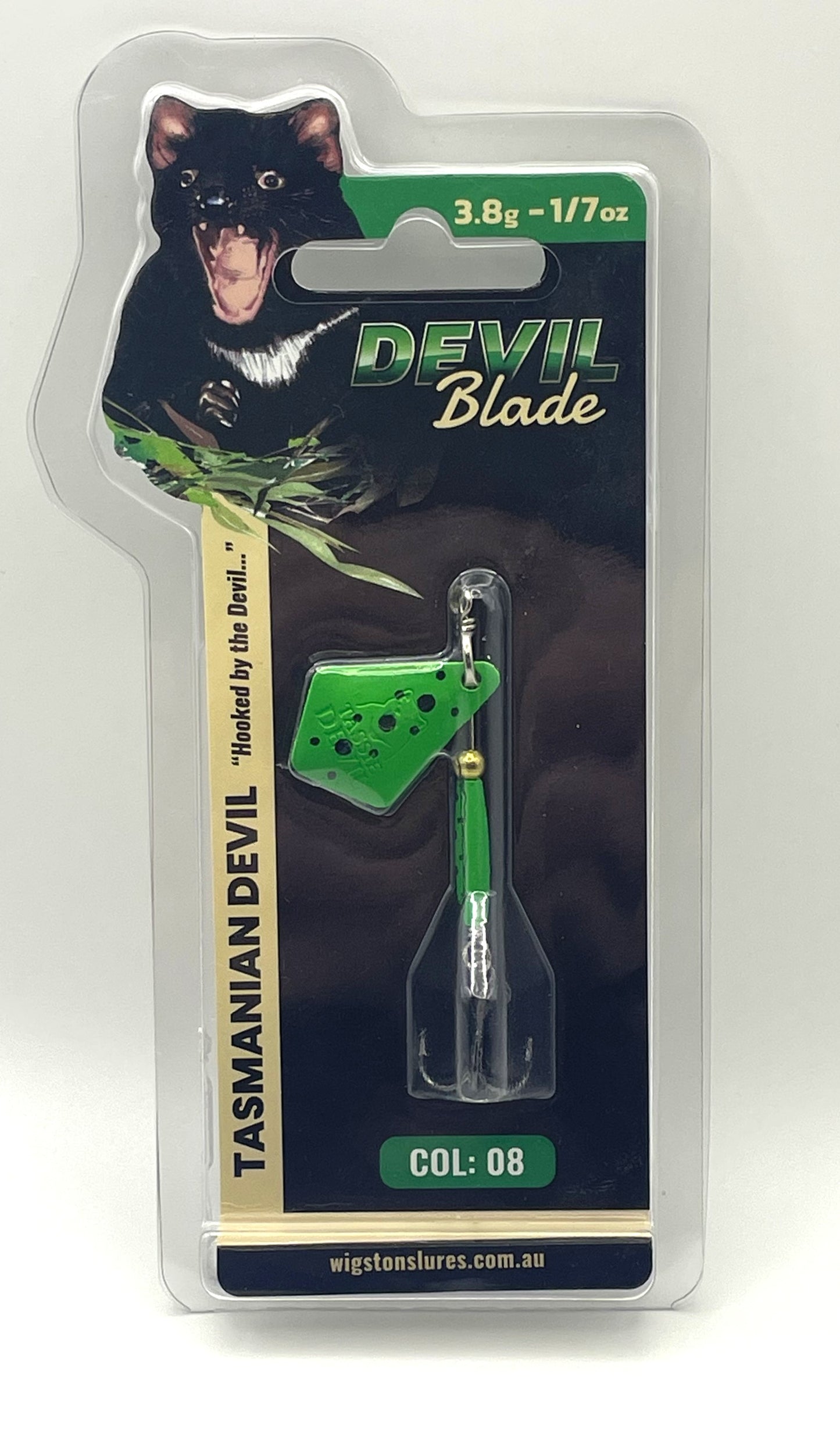 Tasmanian Devil - Devil Blade 3.8g - Lime Frog