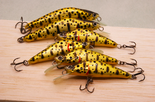 PAN Handmade Lures 72mm 8g Sinking -Gold Trout