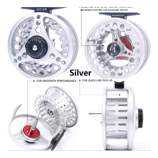 Maxcatch ECO New Starter Fly Reel - Silver