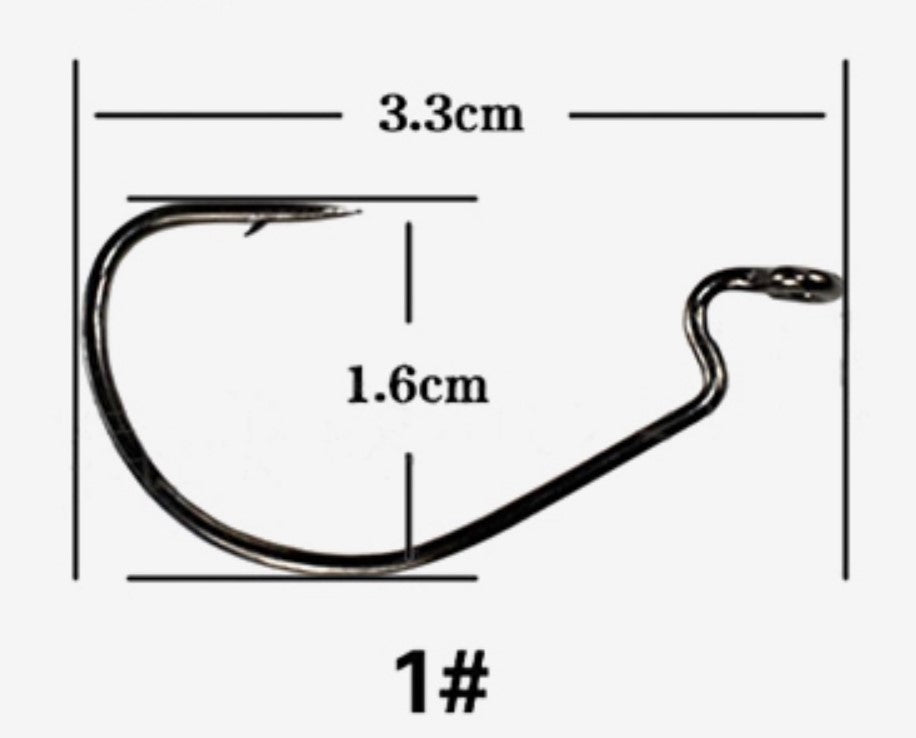 Swim Bait/Soft Plastic Bait Hooks - #1