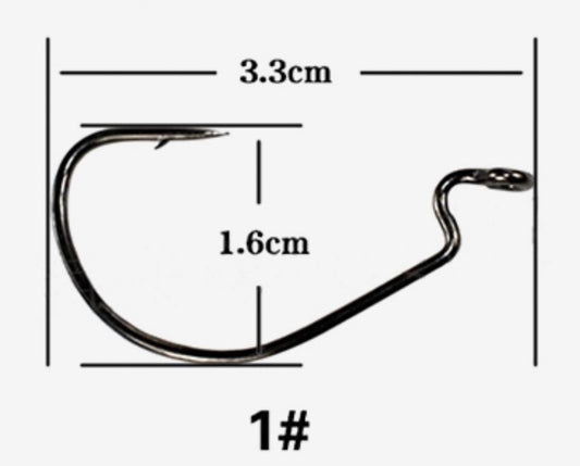 Swim Bait/Soft Plastic Bait Hooks - #1