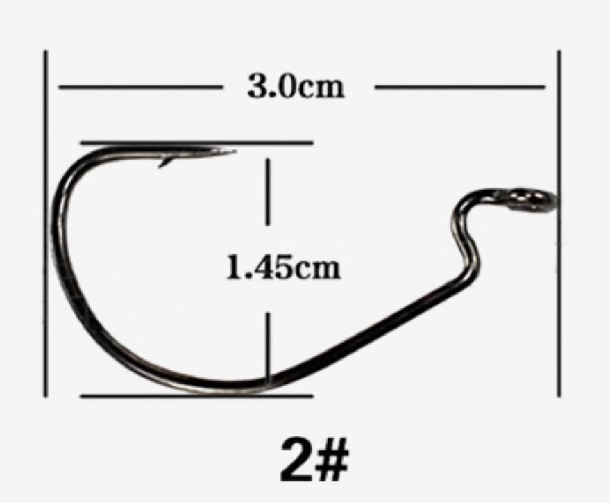 Swim Bait/Soft Plastic Bait Hooks - #2
