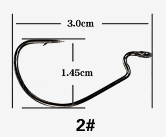 Swim Bait/Soft Plastic Bait Hooks - #2