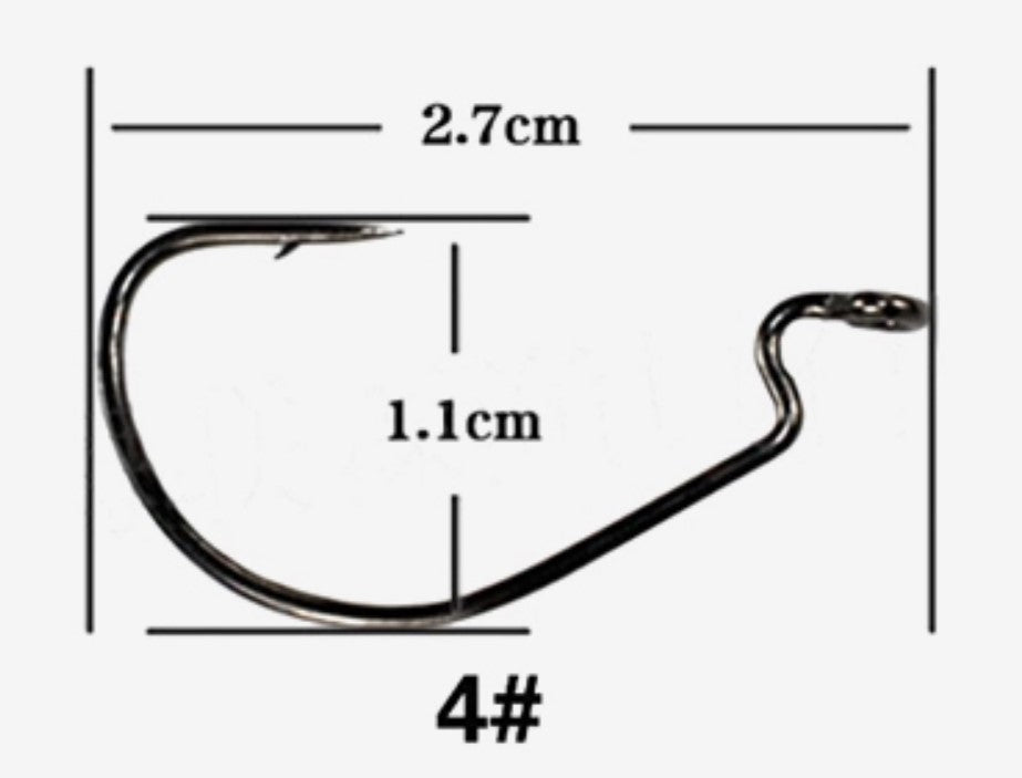 Swim Bait/Soft Plastic Bait Hooks - #4