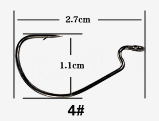 Swim Bait/Soft Plastic Bait Hooks - #4