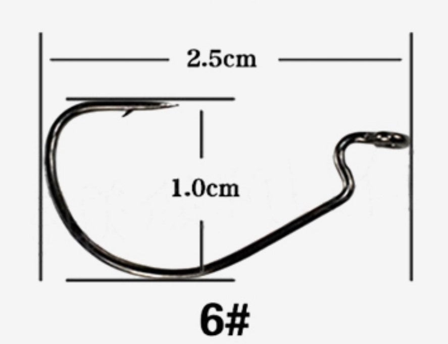 Swim Bait/Soft Plastic Bait Hooks - #6