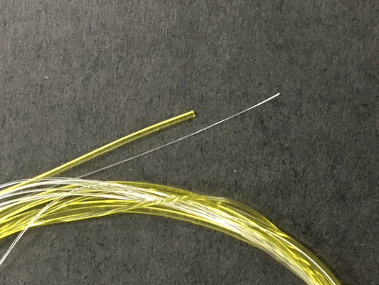 Flat Butt Tapered Leader 9ft 4X - Yellow to Clear