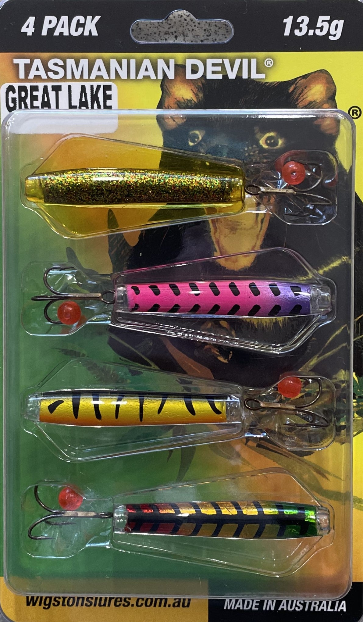 Tasmanian Devil 13.5g Great Lake Pack - 4pk – Trophy Trout Lures and Fly  Fishing