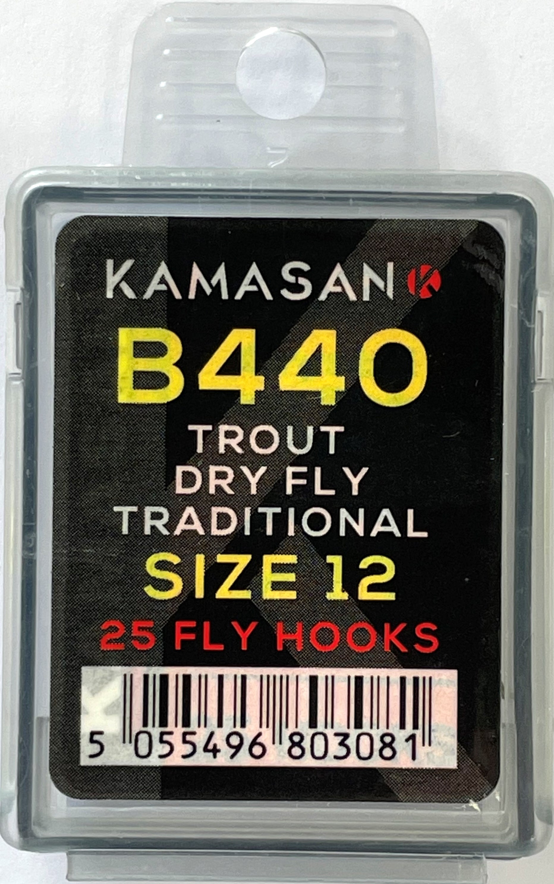 Kamasan B440 Trout Dry Fly Traditional Fly Hooks (Size 12