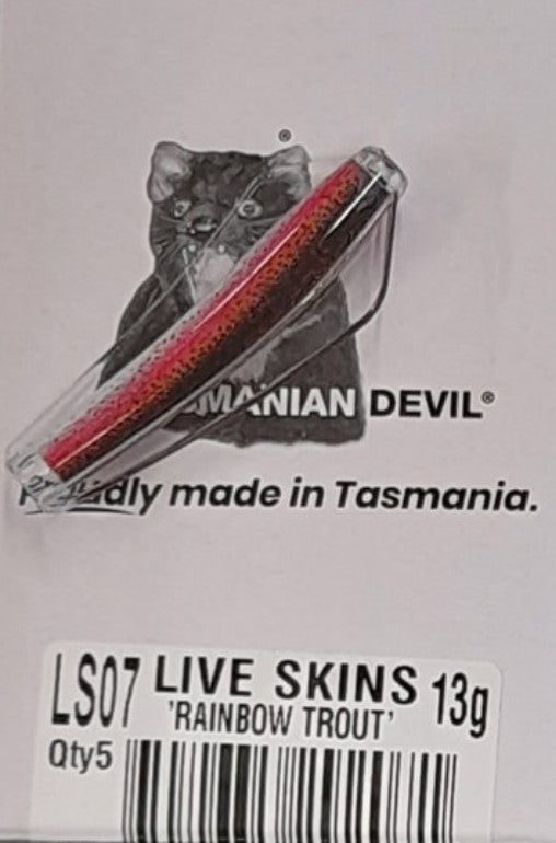 Tasmanian Devil 13.5g 'Live Skins' - LS07 Rainbow Trout – Trophy Trout