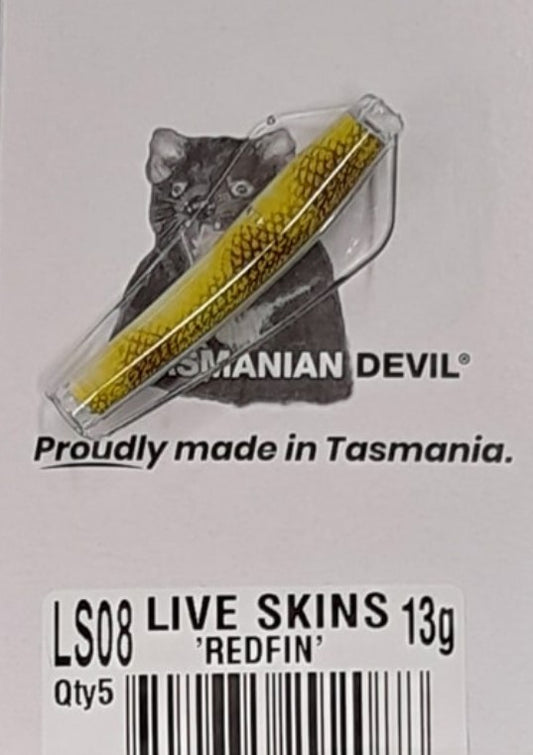 Tasmanian Devil 13.5g 'Live Skins' - LS08 Redfin