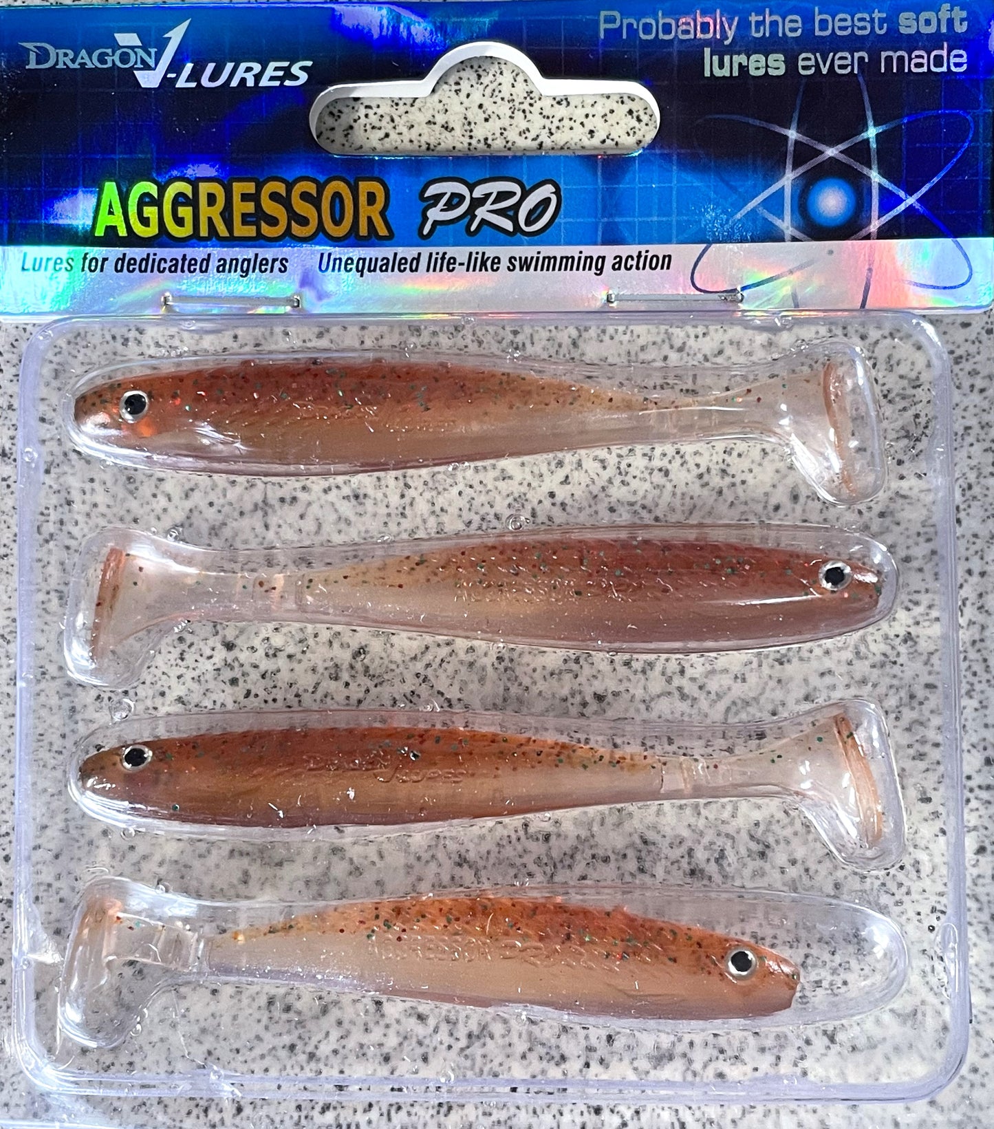 Dragon Aggressor Pro 3" - Motor Oil Shad