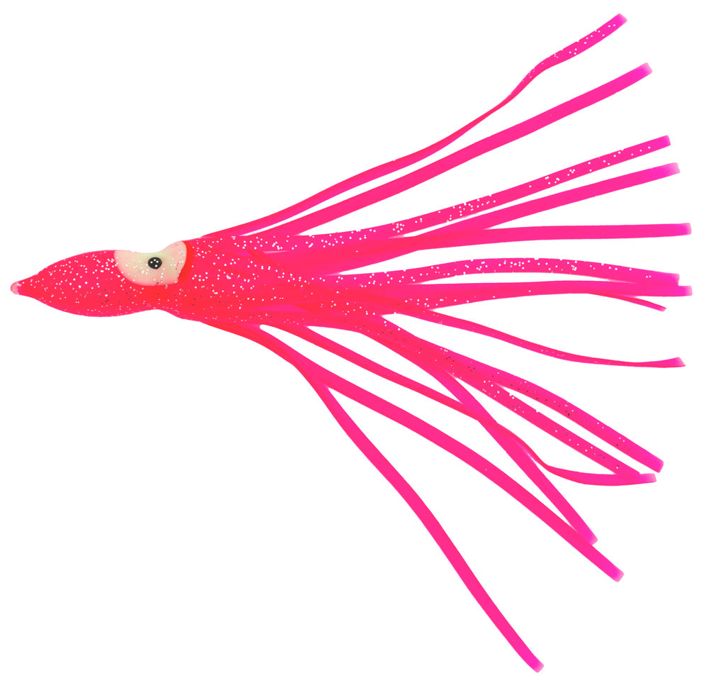 4 Pack of Wilson 3 inch Vinyl Octopus Squid Skirts - Pink – Trophy