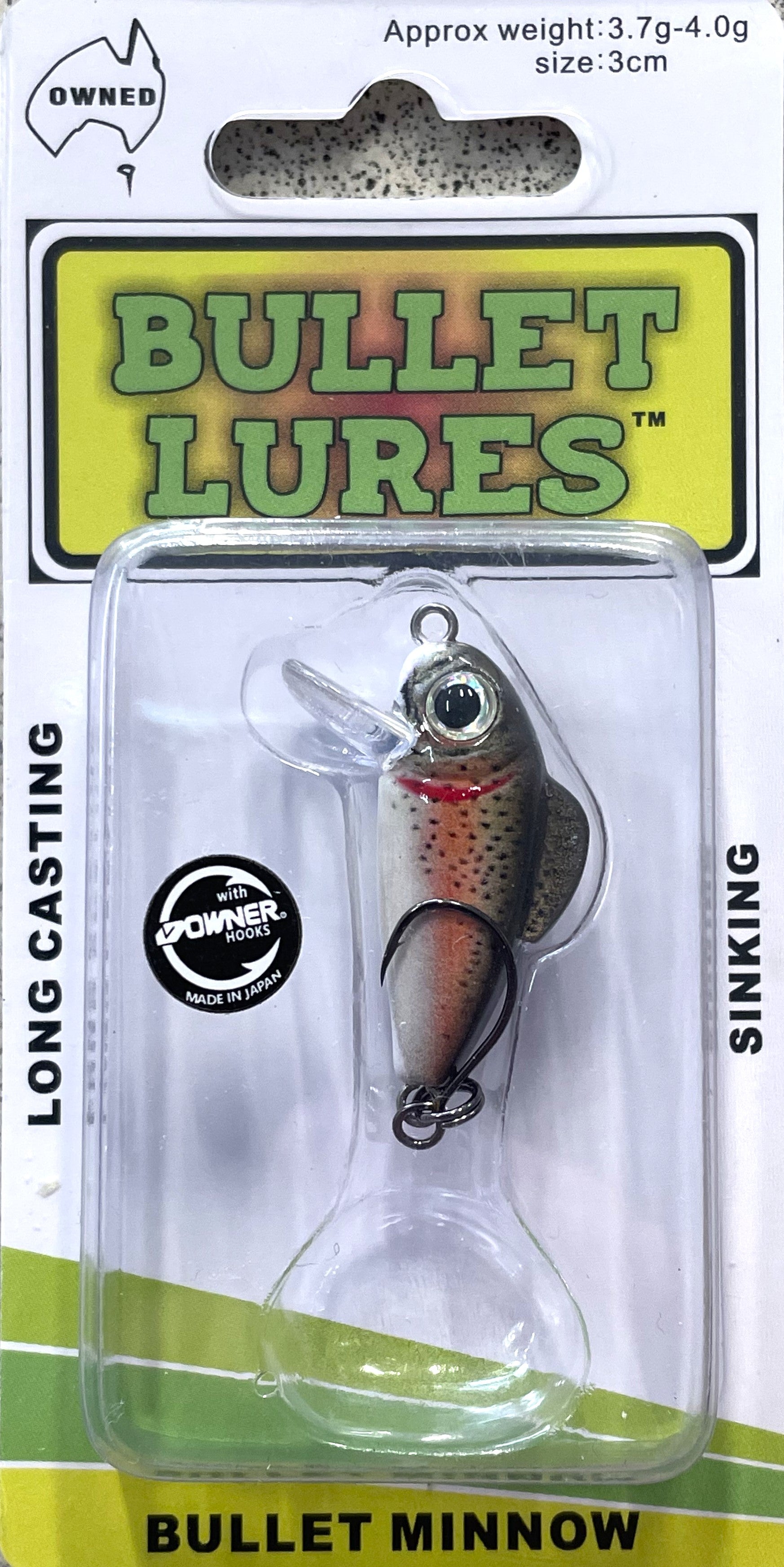Bullet Lures - Bullet Minnow (Rainbow Trout) – Trophy Trout Lures and Fly  Fishing