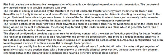 Flat Butt Tapered Leader 9ft 4X - Clear
