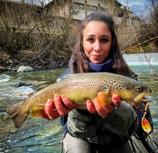 Ilba Tondo Spinner - Brown Trout Size #2