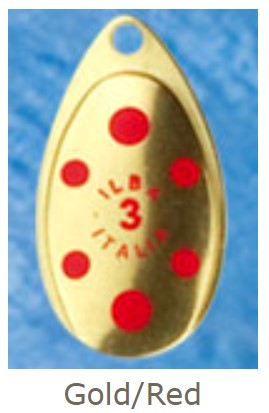 Ilba Tondo Spinner Fly - Red & Gold Size #2