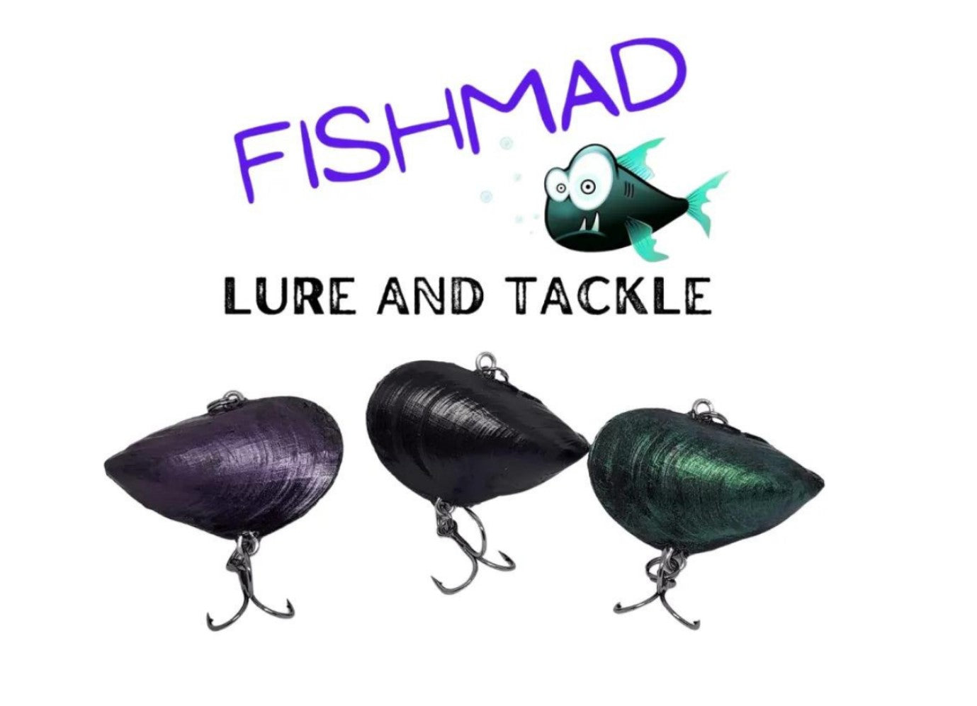 Fishmad Mussel Lure - Shimmer Purple - Small