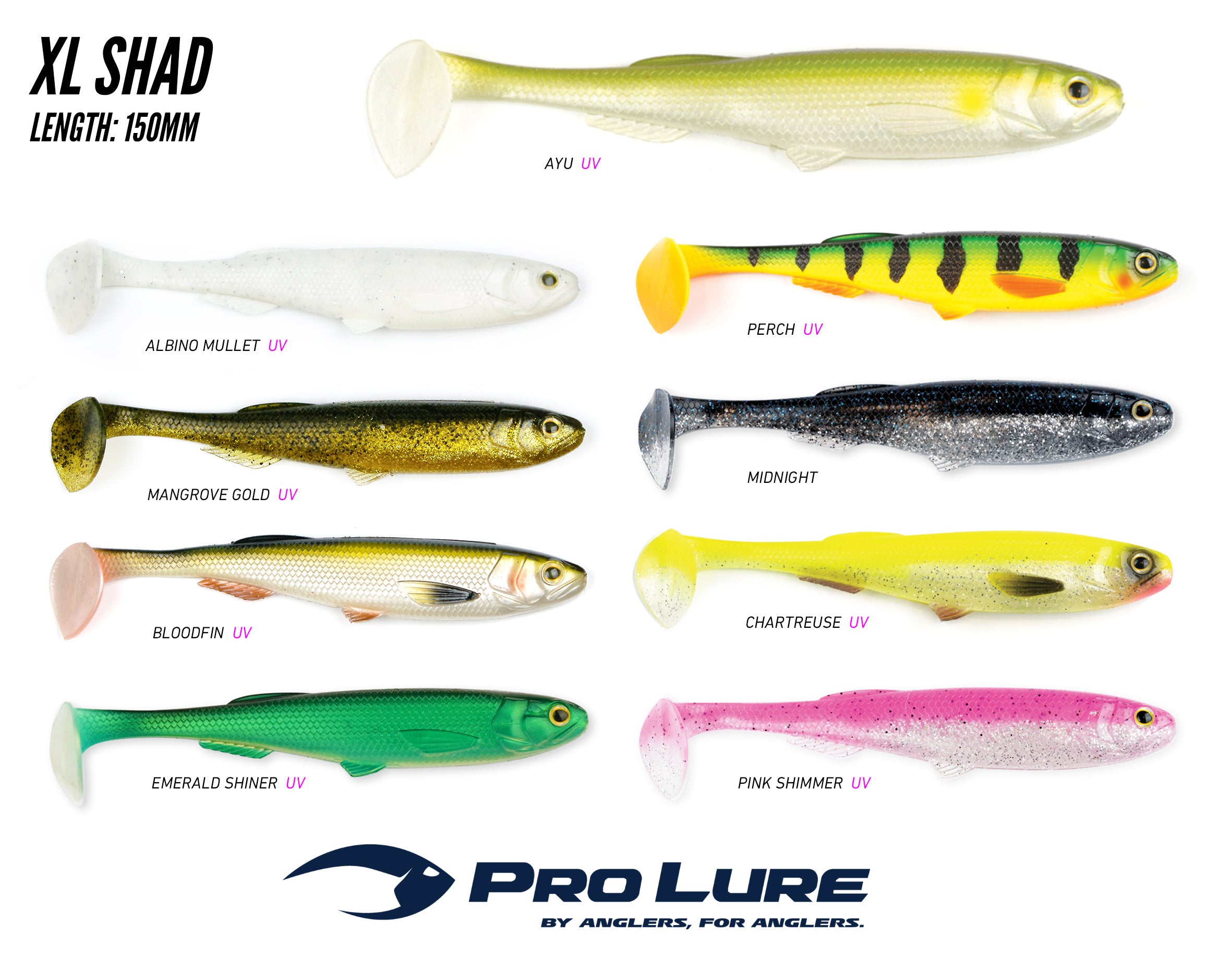 Pro Lure XL Shad 150mm Trophy Trout Lures and Fly Fishing