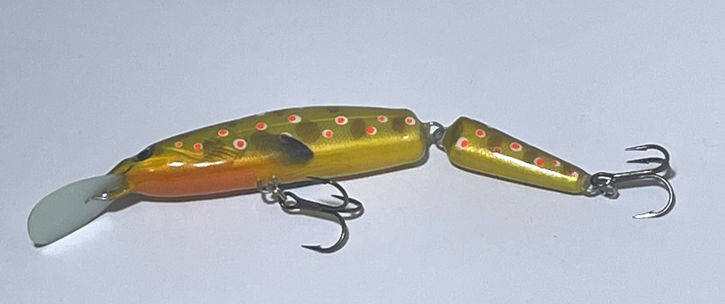 PAN Handmade Lures 100mm 12g Jointed - Brown Trout II