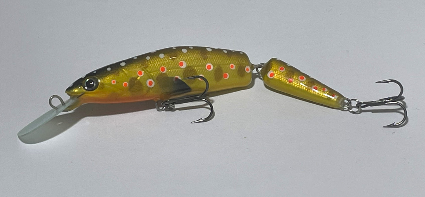 PAN Handmade Lures 100mm 12g Jointed - Brown Trout II