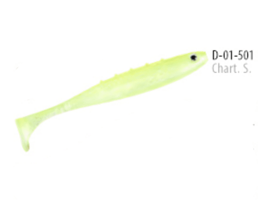 Dragon Aggressor Pro 4" - Chartreuse Shad