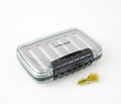 Stalker Double Sided Medium Green and Black Fly Box
