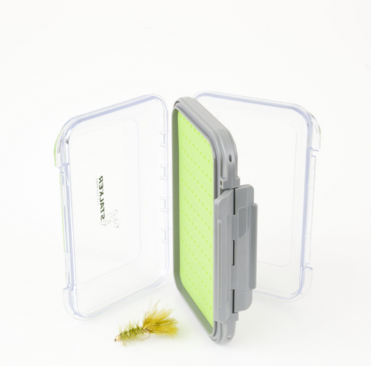 Stalker Double Sided Green Slit Silicone Fly Box - Large #2