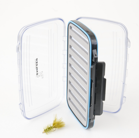 Stalker Double Sided Large Grey & Blue Fly Box