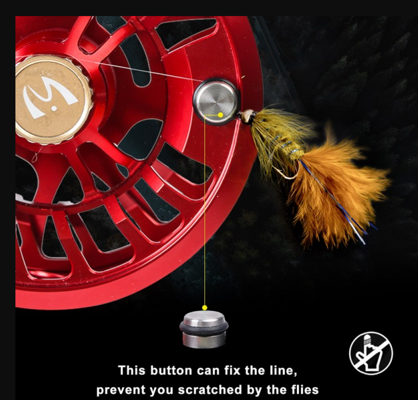Maxcatch Dunn Fly Reel (sealed waterproof drag) - Vermilion Red