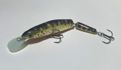 PAN Handmade Lures 100mm 12g Jointed - Black Gold Orange