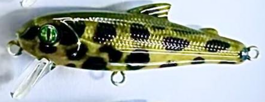 Bullet Lures Five-O Minnow Suspending + Rattling (Green Leopard Tree Frog)