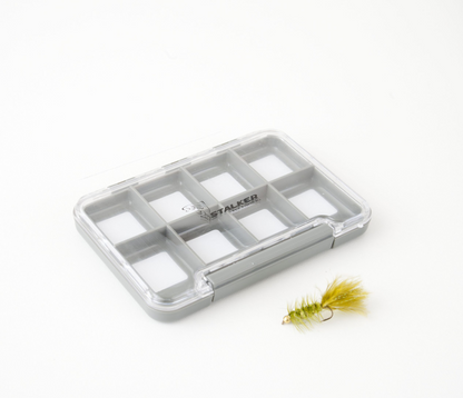 Stalker - Grey 8 Compartment Fly Box