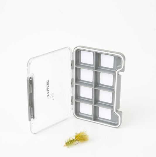 Stalker - Grey 8 Compartment Fly Box