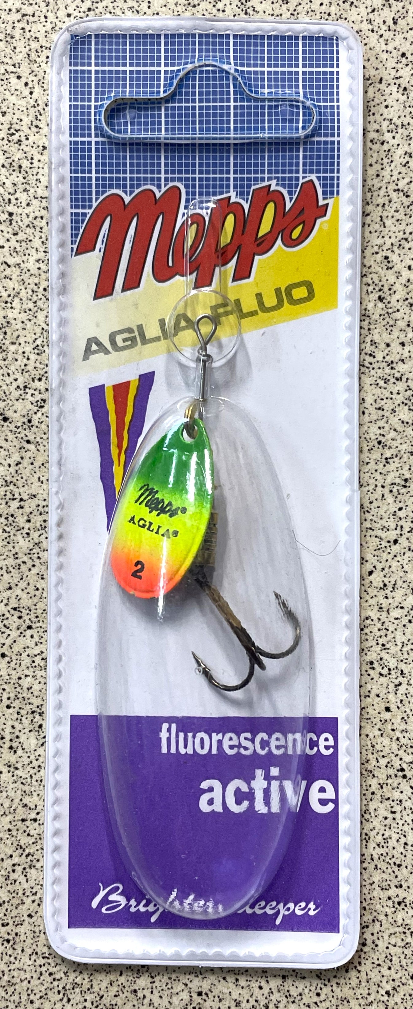 Mepps Aglia Fluo- Tigre #2 (Fire Tiger) – Trophy Trout Lures and Fly ...