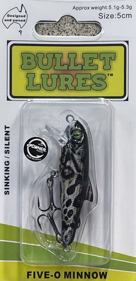 Bullet Lures Five-O Minnow Sinking (Leopard Tree Frog)