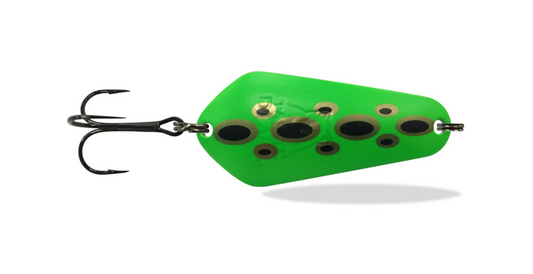 Tasmanian Devil Spoon 12.5g - Lime Frog UV