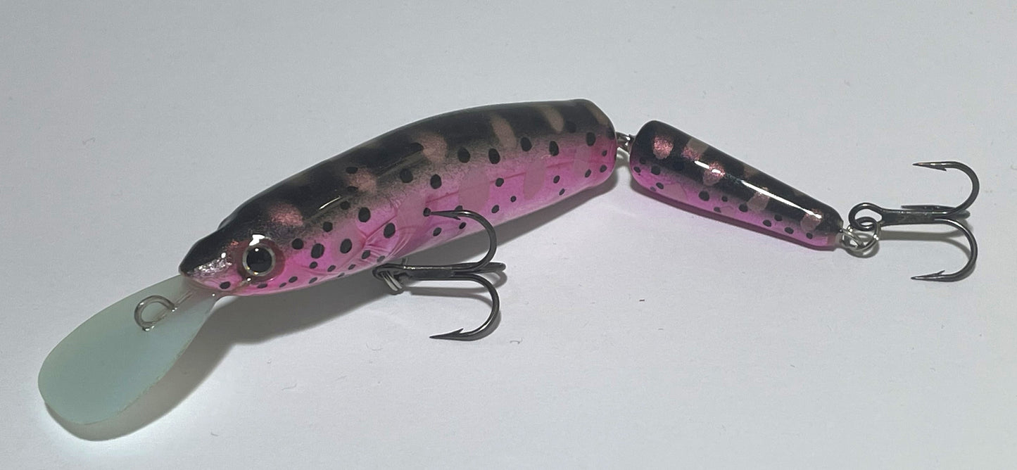 PAN Handmade Lures 100mm 12g Jointed - Pink Black