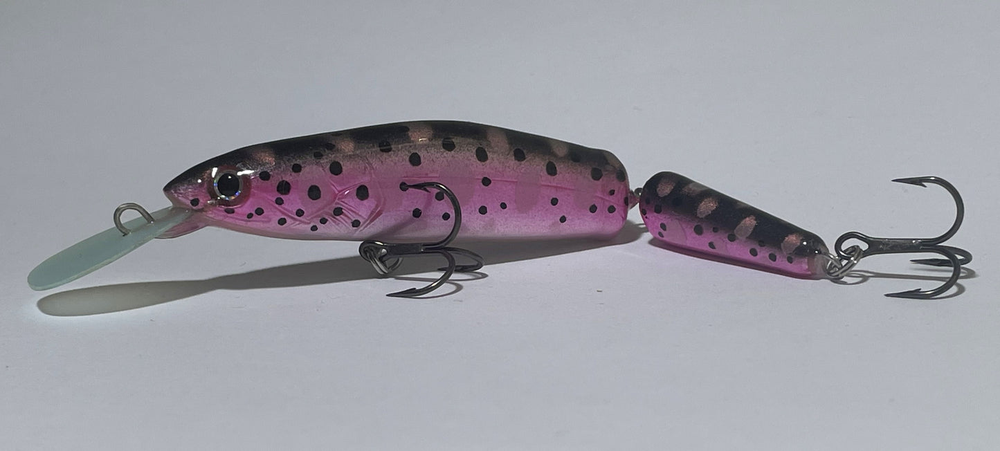 PAN Handmade Lures 100mm 12g Jointed - Pink Black