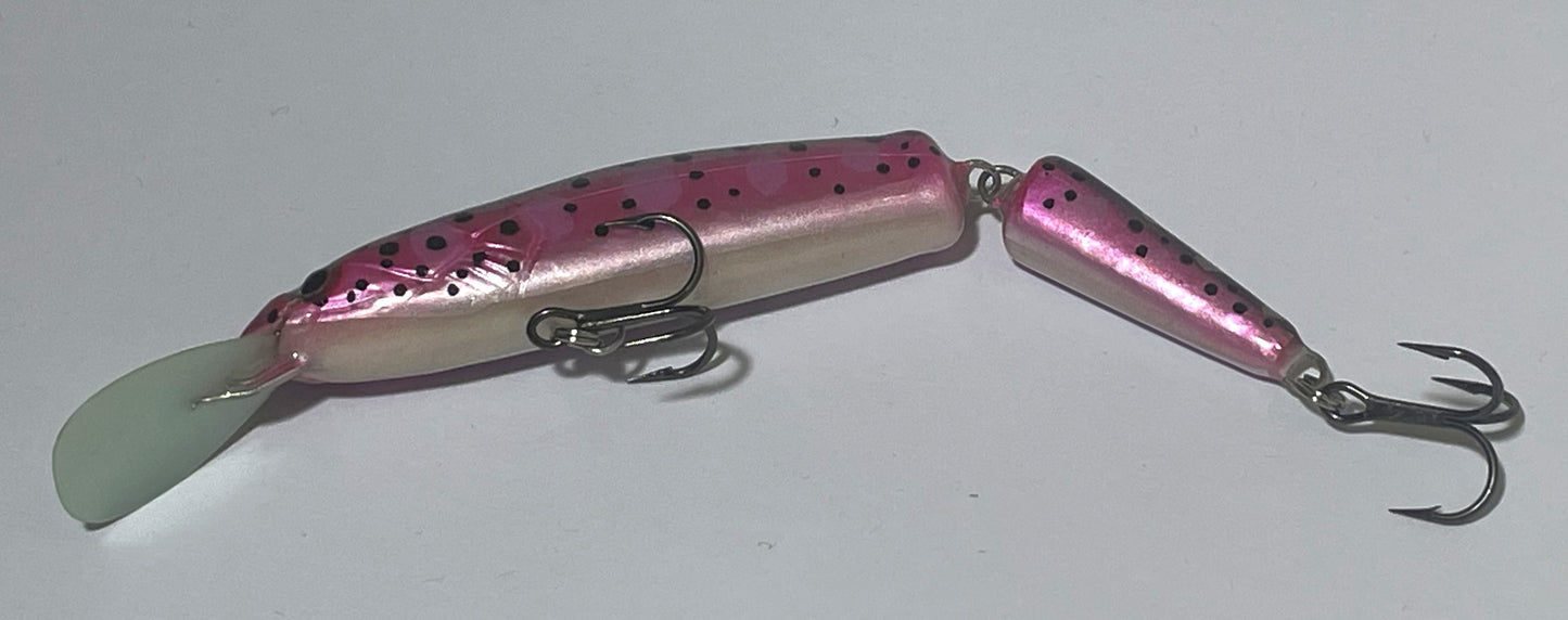 PAN Handmade Lures 100mm 12g Jointed - Pink Black