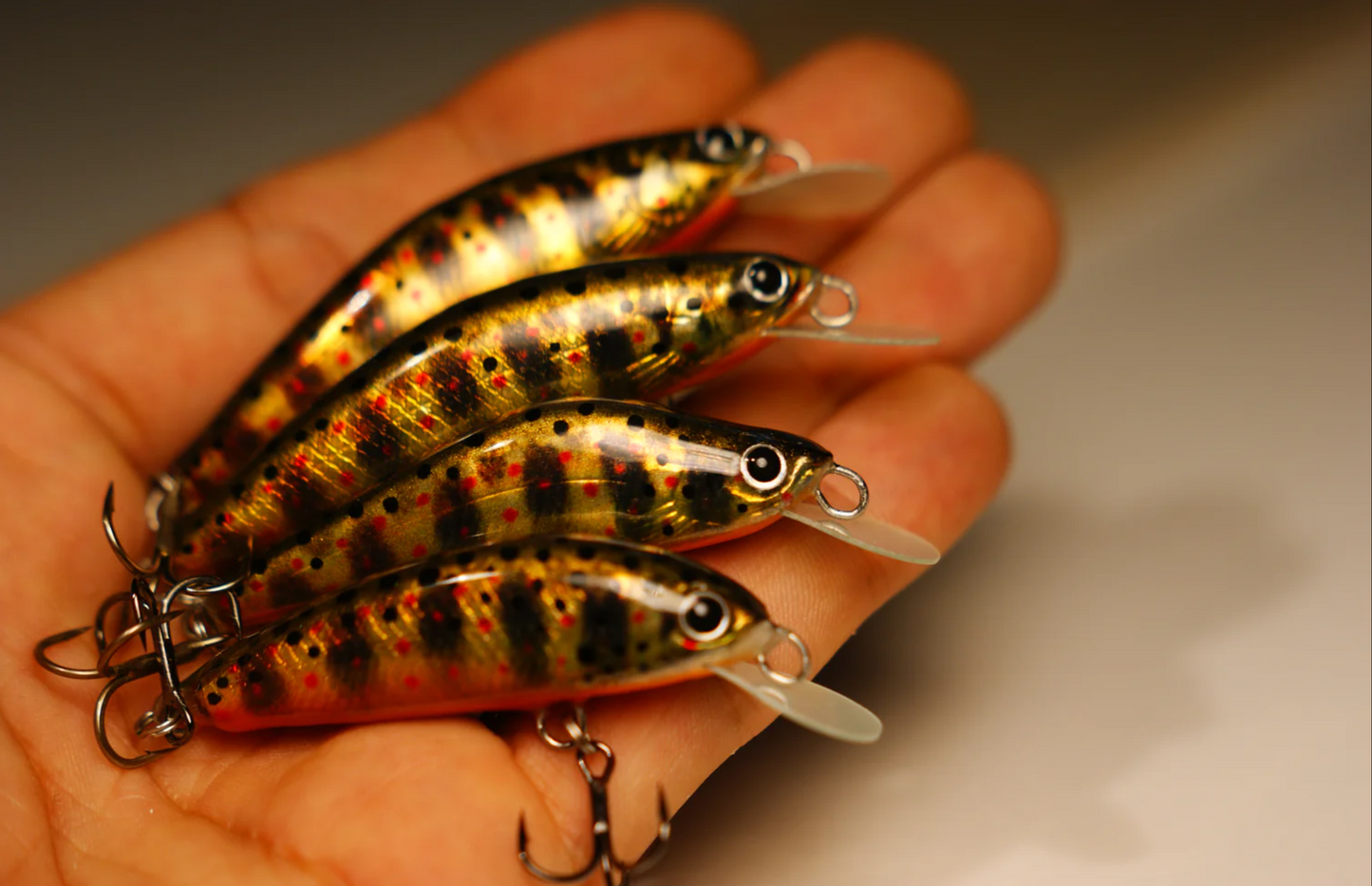 PAN Handmade Lures 60mm 6g Sinking - Golden Brown Trout