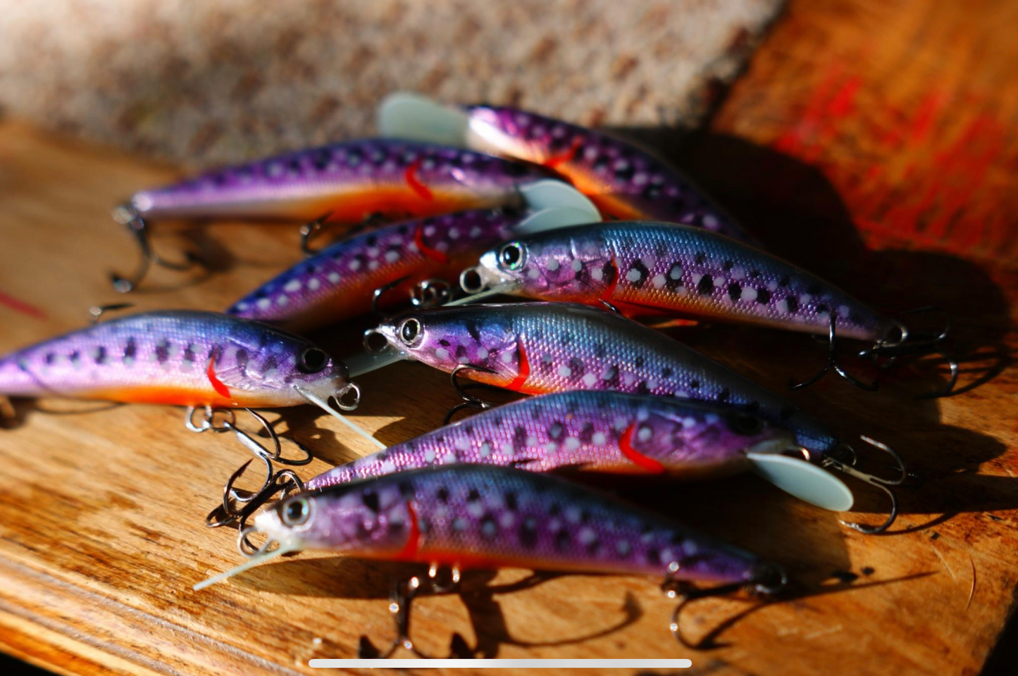 PAN Handmade Lures 45mm 4g Sinking - Purple Yamame – Trophy Trout Lures and  Fly Fishing