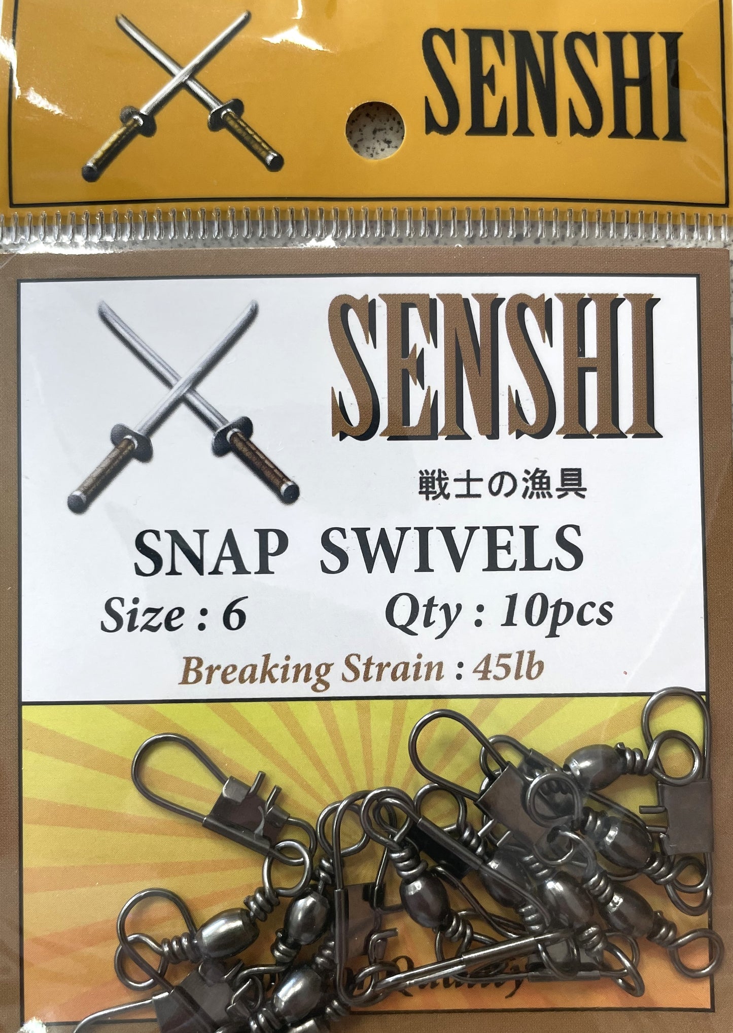 Senshi Snap Swivels - Size 6