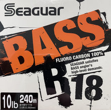Load image into Gallery viewer, Seaguar R18 Bass 100% Fluorocarbon 240m - 10lb