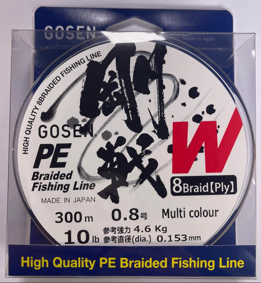 GOSEN Versatile Braid 8ply PE 0.8 - 10lb 300m